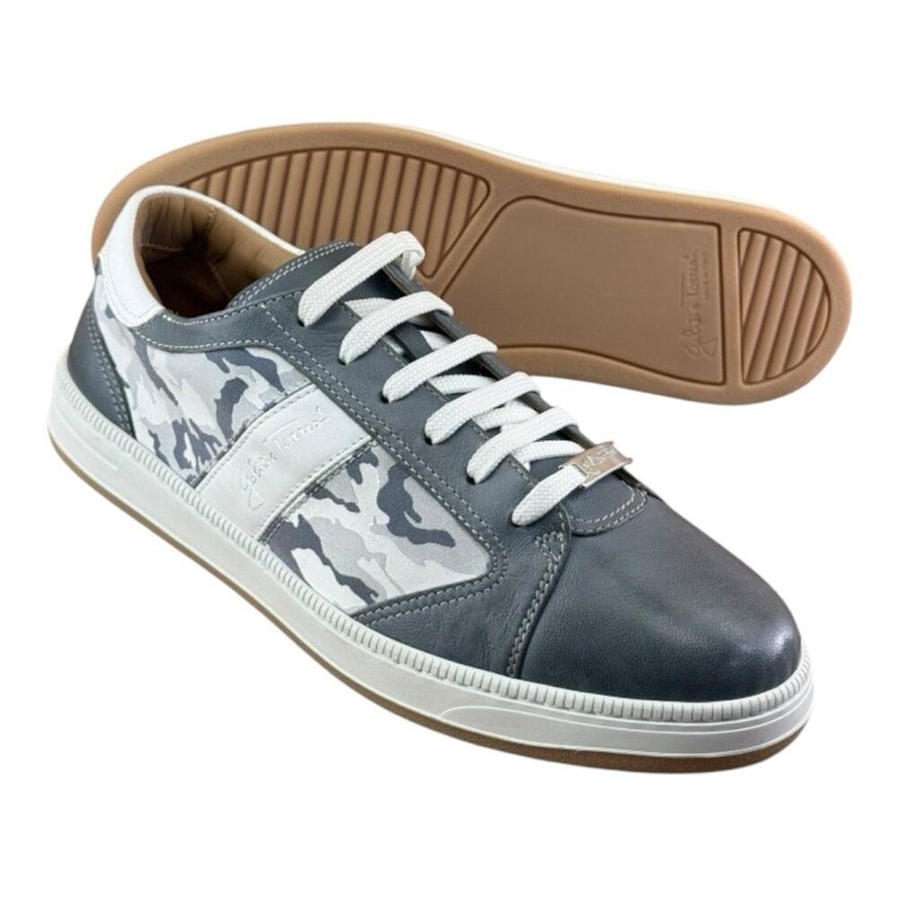 Galizio Torresi Camo Men’s size 8.5-9 Sneakers Leather gray